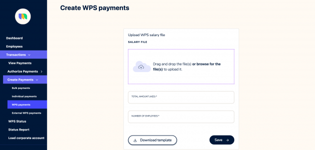 NOW money WPS payments with SIF template